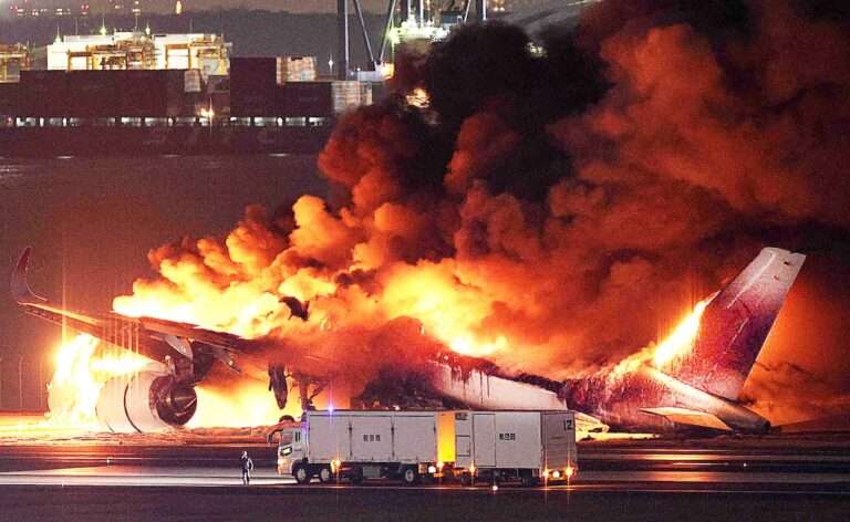 Japan Airlines Says Jet Got Permission To Land Before Collision That Killed 5